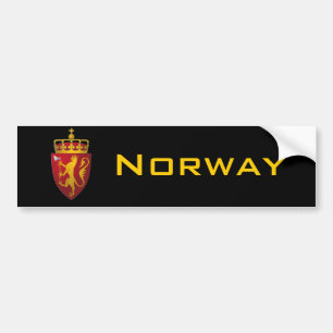 Norwegian Coat of Arms Bumper Sticker