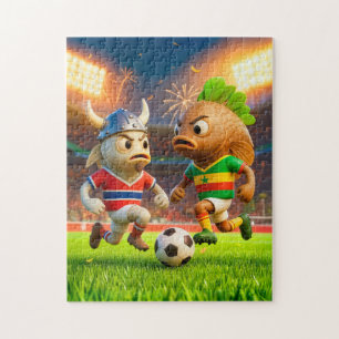 Norwegian cod versus Senegal thieboudienne fish so Jigsaw Puzzle
