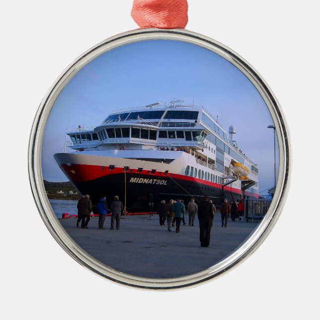 Norwegian cruise ship metal tree decoration (Front)