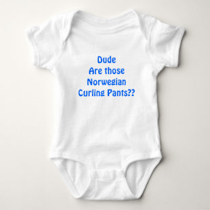 Norwegian Curling Pants Baby Bodysuit
