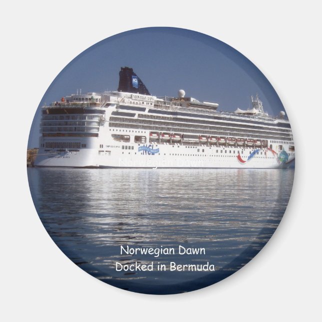 Norwegian Dawn in Bermuda Magnet (Front)