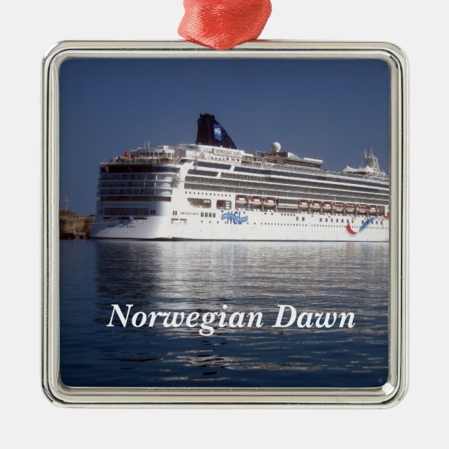 Norwegian Dawn Metal Tree Decoration (Front)