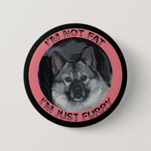 Norwegian Elkhound 6 Cm Round Badge