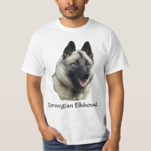 Norwegian Elkhound Art T-Shirt