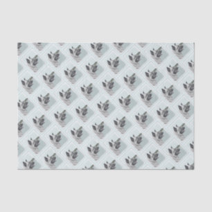 Norwegian Elkhound at Village Painting - Dog Art Tissue Paper