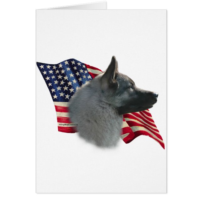 Norwegian Elkhound Flag (Front)