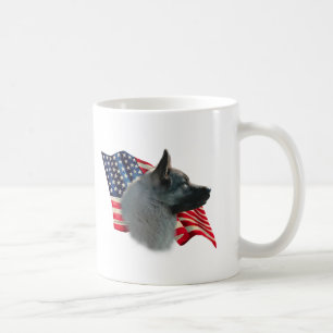 Norwegian Elkhound Flag Coffee Mug