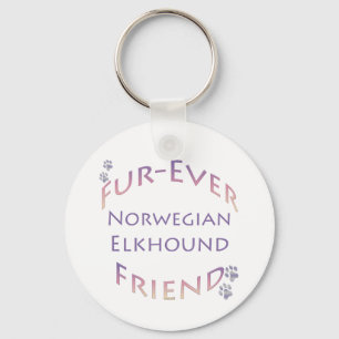 Norwegian Elkhound Furever Key Ring