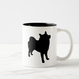 Norwegian Elkhound Gear Two-Tone Coffee Mug