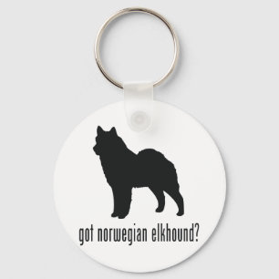 Norwegian Elkhound Key Ring