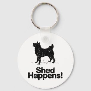 Norwegian Elkhound Key Ring