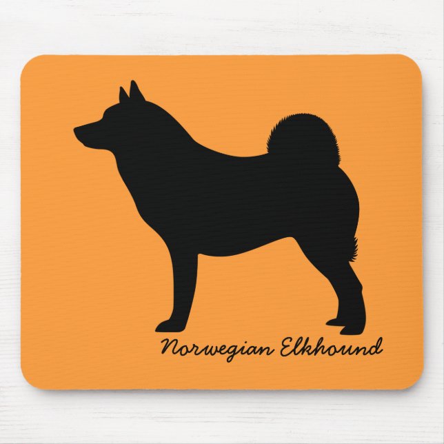 Norwegian Elkhound Mouse Mat (Front)