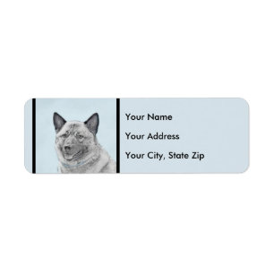 Norwegian Elkhound Painting - Original Dog Art