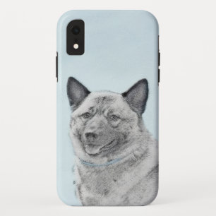 Norwegian Elkhound Painting - Original Dog Art iPhone XR Case