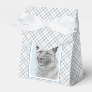 Norwegian Elkhound Painting - Original Dog Art Favour Box