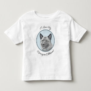Norwegian Elkhound Painting - Original Dog Art Toddler T-Shirt