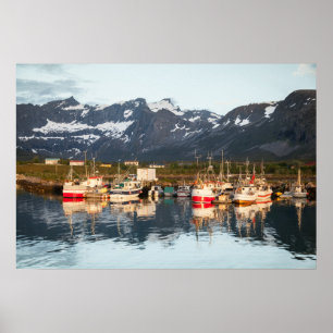 Norwegian Fishing Boats Photo Poster