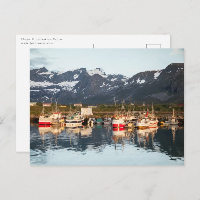 Norwegian Fishing Boats Postcard (Front/Back)