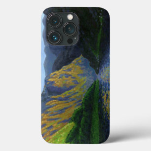 Norwegian fjord approaching sunset iPhone 13 pro case