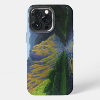 Norwegian fjord approaching sunset iPhone 13 pro case
