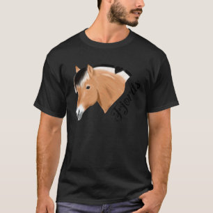 Norwegian Fjord Horse For Fjords Dark Rider T-Shirt