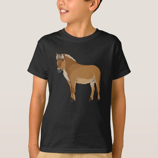 Norwegian Fjord Horse Gift T-Shirt (Front)