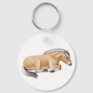 Norwegian Fjord Horse Keychain