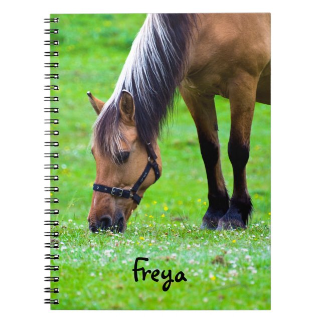Norwegian Fjord Horse Spiral notebook (Front)