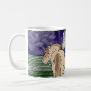 Norwegian Fjord Horses Coffee Mug