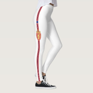 Norwegian flag and Coat of arms Leggings