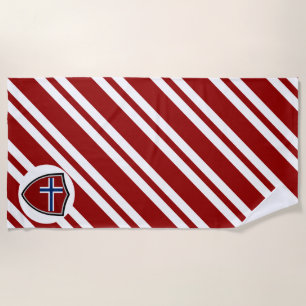 Norwegian flag beach towel