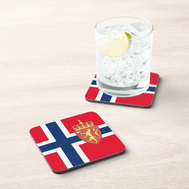 Norwegian flag coaster (Right Side)