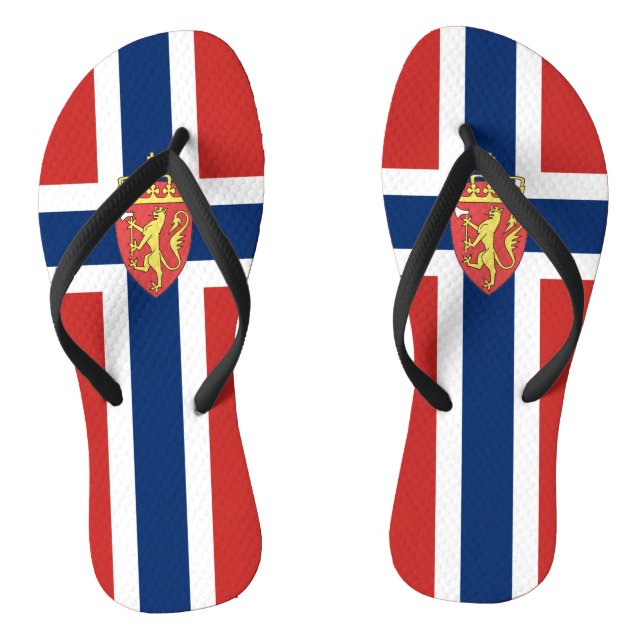 Norwegian flag flip flops (Footbed)