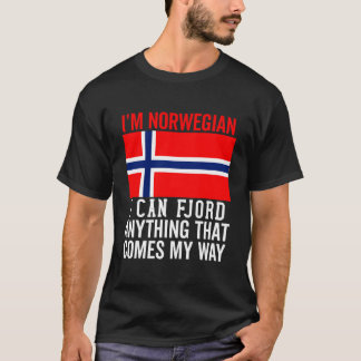 Norwegian Flag For Men Women Norway Scandinavian P T-Shirt