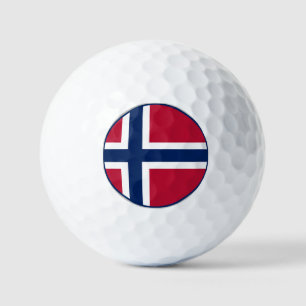 Norwegian Flag Golf Balls