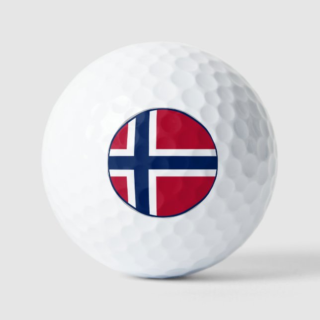 Norwegian Flag Golf Balls (Front)