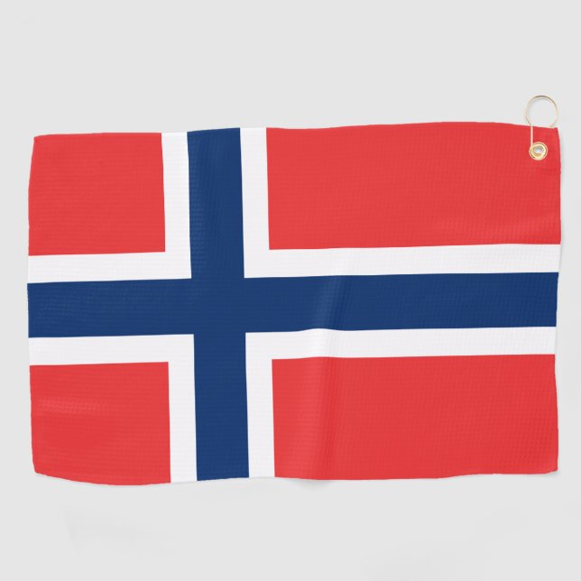 Norwegian Flag & golf Norway /sports Oslo Golf Towel (Horizontal)