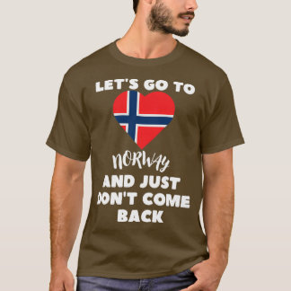 Norwegian Flag Heart Funny Norway 2 T-Shirt