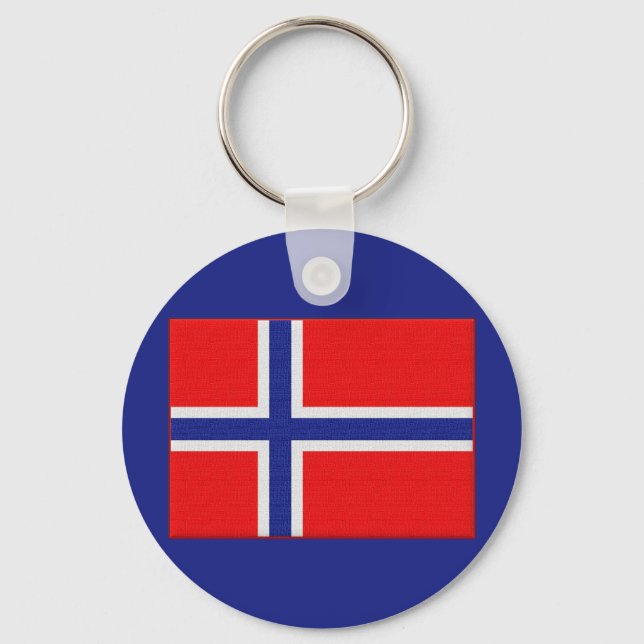 Norwegian Flag Key Ring (Front)