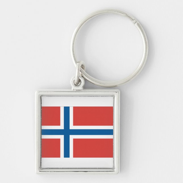 Norwegian Flag Key Ring (Front)