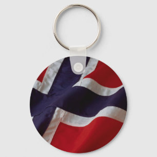 Norwegian Flag Key Ring