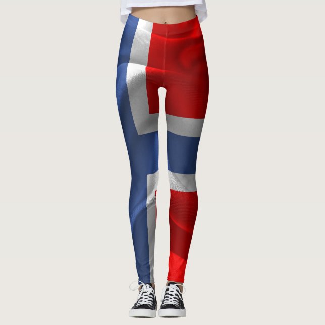 Norwegian flag leggings (Front)