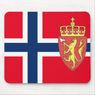 Norwegian flag mouse mat