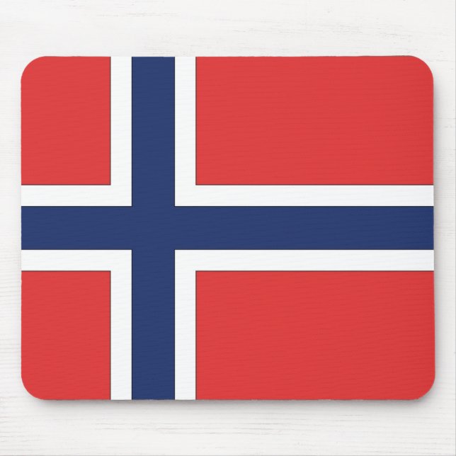 Norwegian Flag Mouse Mat (Front)
