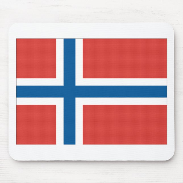 Norwegian Flag Mouse Mat (Front)