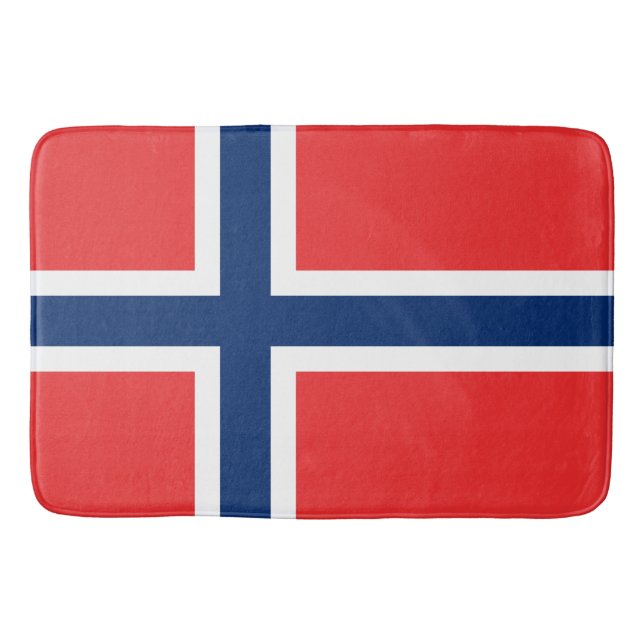 Norwegian Flag (Norway) Bath Mat (Front)
