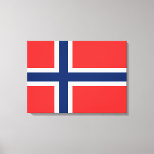 Norwegian Flag (Norway) Canvas Print