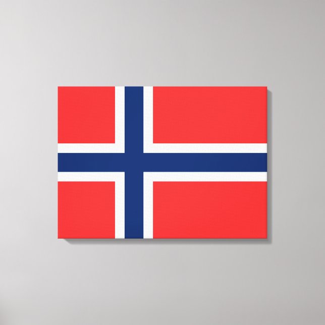 Norwegian Flag (Norway) Canvas Print (Front)