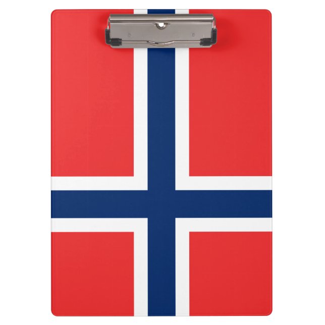 Norwegian Flag (Norway) Clipboard (Front)