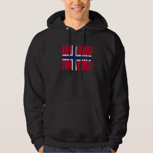 Norwegian Flag Norway Day 17 May Nordic Cross Norg Hoodie